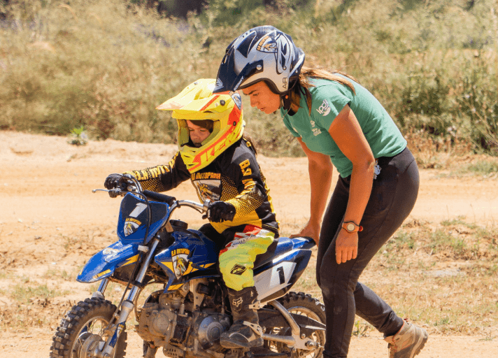Children learning motocross from Bruna Antunes
