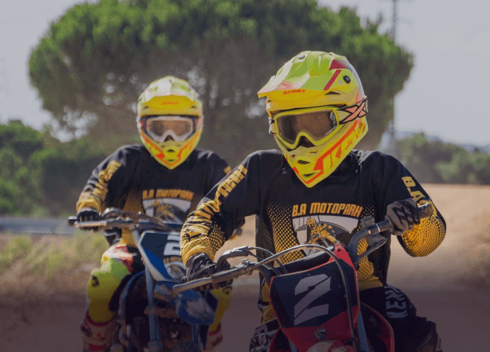 Student at Bruna Antunes Dirt Bike and Motocross School