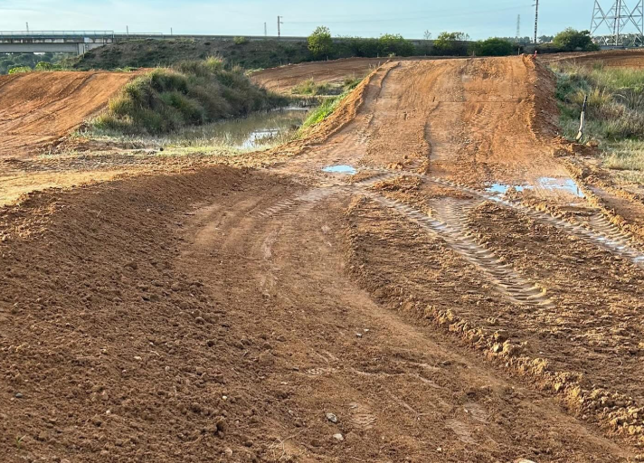 BA Motocross Track - Rider Jumping View