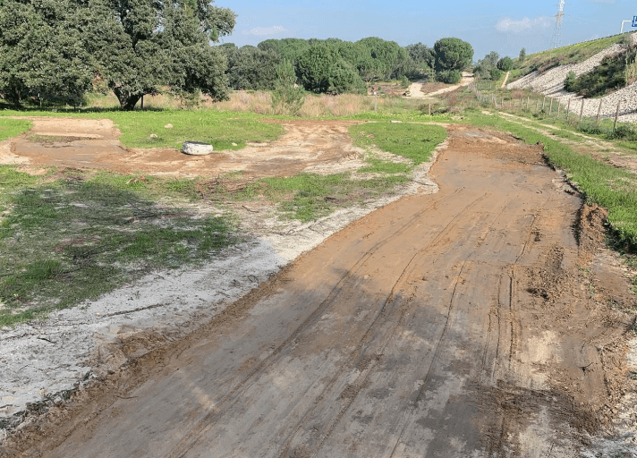 BA Motocross Track - Rider Jumping View